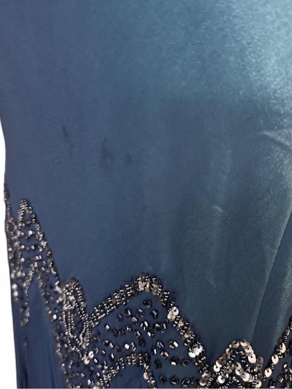 Adrianna Papell silk and beaded 20s style formal dress - Picture 6 of 9